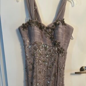 Stunning Silver Embellished Prom Dress